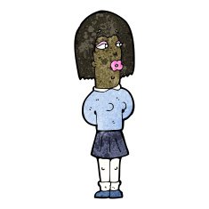 cartoon manly woman N6