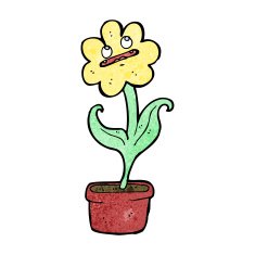 flower cartoon character N33