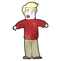 happy cartoon man N21
