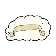 cartoon scroll banner N28