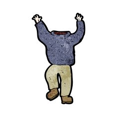 cartoon headless man N11