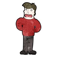 cartoon talking man N54