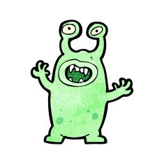 Cartoon Alien N171