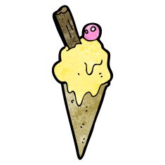 Cartoon Ice Cream Cone N73