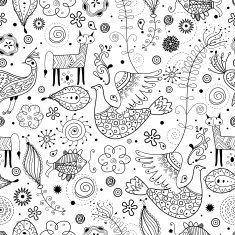 Abstract background doodle pattern N3