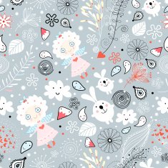 Abstract background doodle pattern N5