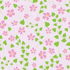 pattern with flowers and curls