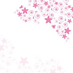 Vector pink flowers background