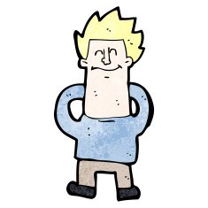 cartoon relaxed man N5