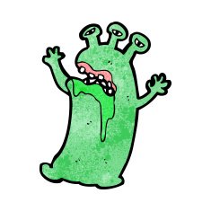 Cartoon monster N197