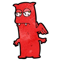 Cartoon monster N198