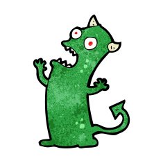 Cartoon monster N199