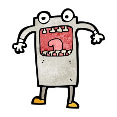 Cartoon Robot N433