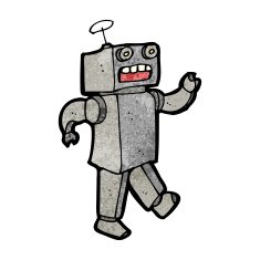 Cartoon Robot N434