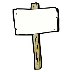 blank signpost cartoon N3