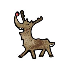 Cartoon Reindeer N108