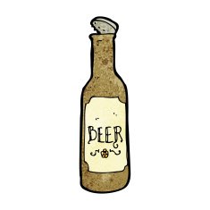 Cartoon Beer Bottle N24