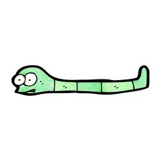 cartoon slithering snake N24