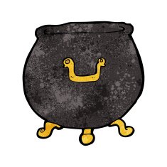 cartoon spooky cauldron N9