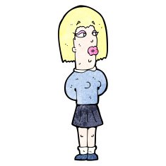 cartoon manly woman N8
