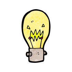 Cartoon Light Bulb N93