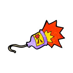 cartoon party popper N8