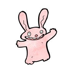 Crazy Cartoon Rabbit N10