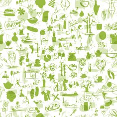 Massage and spa concept seamless pattern for your design N3