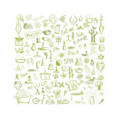 Massage and spa concept background for your design