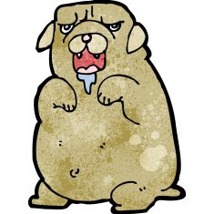cartoon big dog N12