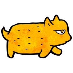 funny cartoon cat N258