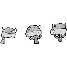 cartoon medieval helmets N2