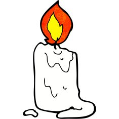Cartoon Candle N18