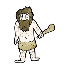 cartoon cave man N8