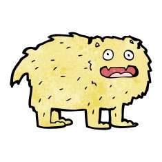cartoon hairy beast N3