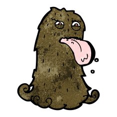 Cartoon Hairy Monster N38