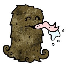 Cartoon Hairy Monster N39