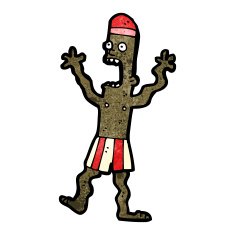 cartoon terrified swimmer N2