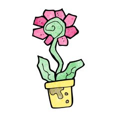 cartoon flower N641