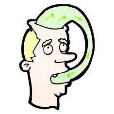 cartoon man eating his words N3