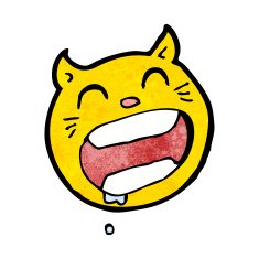 cartoon cat face symbol N4