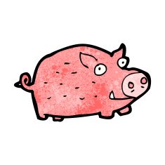 Cartoon Pig N81