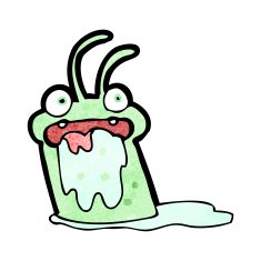 cartoon funny little alien N15