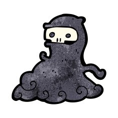 cartoon spooky halloween ghoul N5