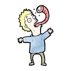 cartoon man with parasite N3