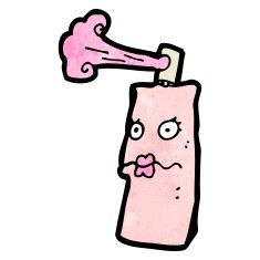 cartoon aerosol spray can N29