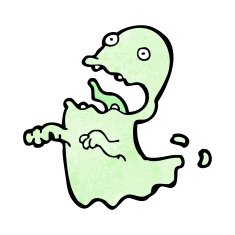 Cartoon Ghost N231