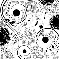 Flower doodle N396