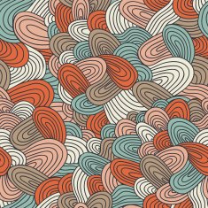 Seamless wave hand-drawn pattern N53