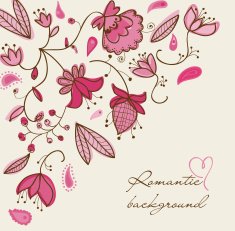 Romantic floral background N3